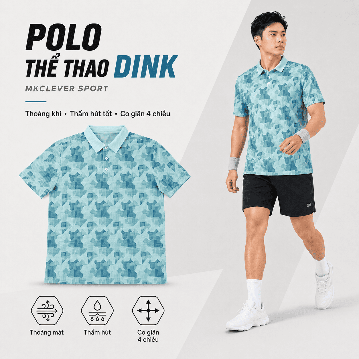 Áo polo thể thao Dink - MK Sport