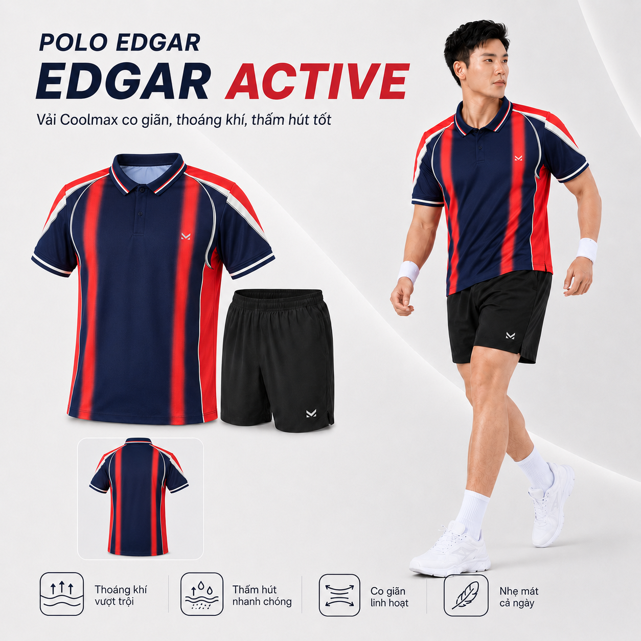 Áo polo thể thao Edgar - MK Sport