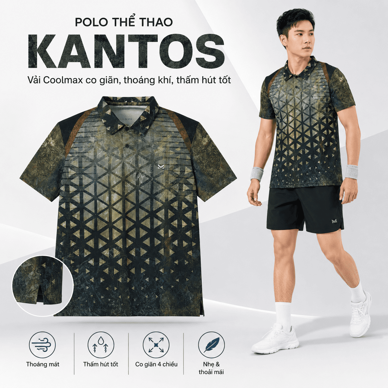 Áo polo thể thao Kantos - MK Sport