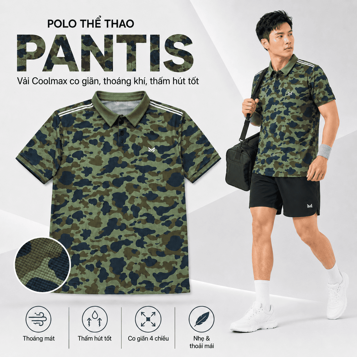 Áo polo thể thao Pantis - MK Sport