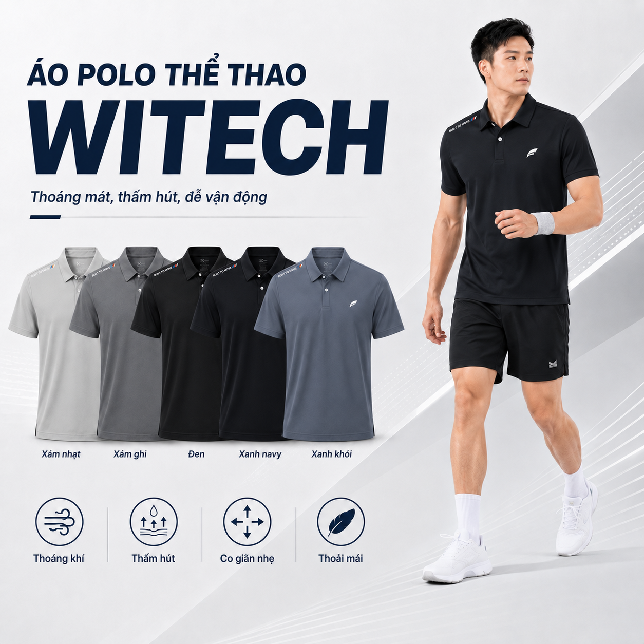 Áo polo thể thao Witech - MK Sport