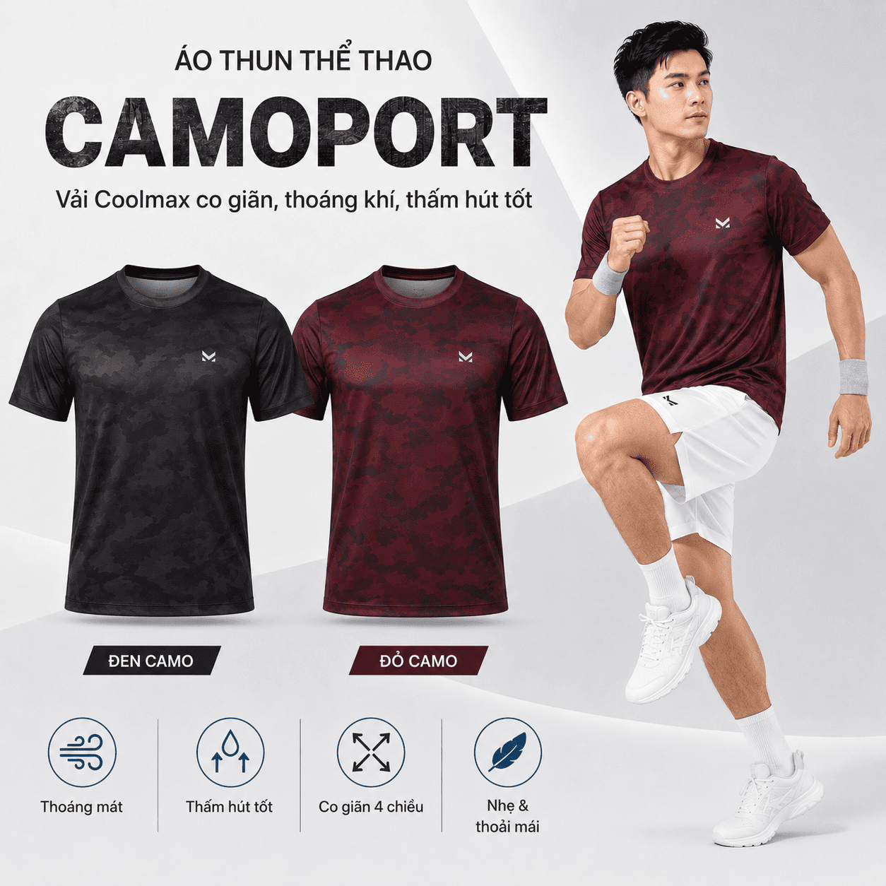 Áo thun thể thao Camoport - MK Sport