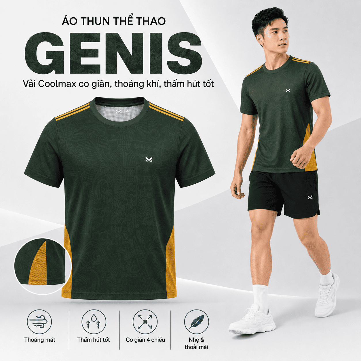 Áo thun thể thao Genis - MK Sport