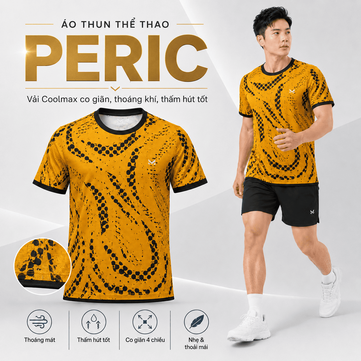 Áo thun thể thao Peric - MK Sport