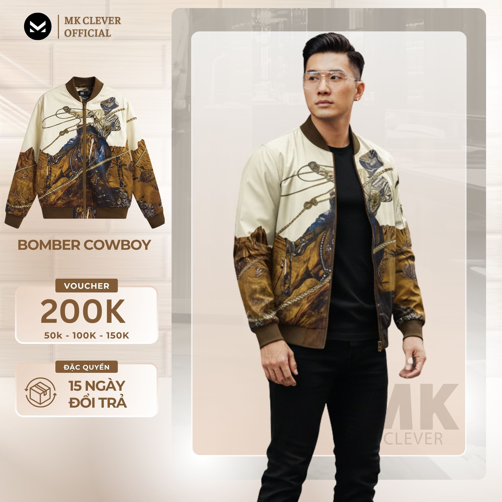 MK - Áo Bomber Gió Cowboy