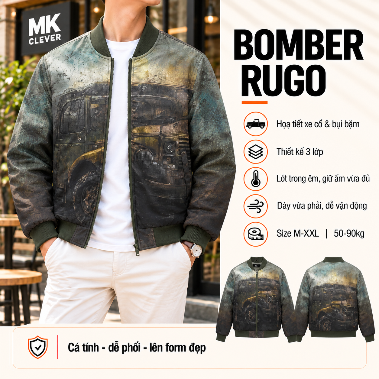 MK - Áo Bomber Rugo