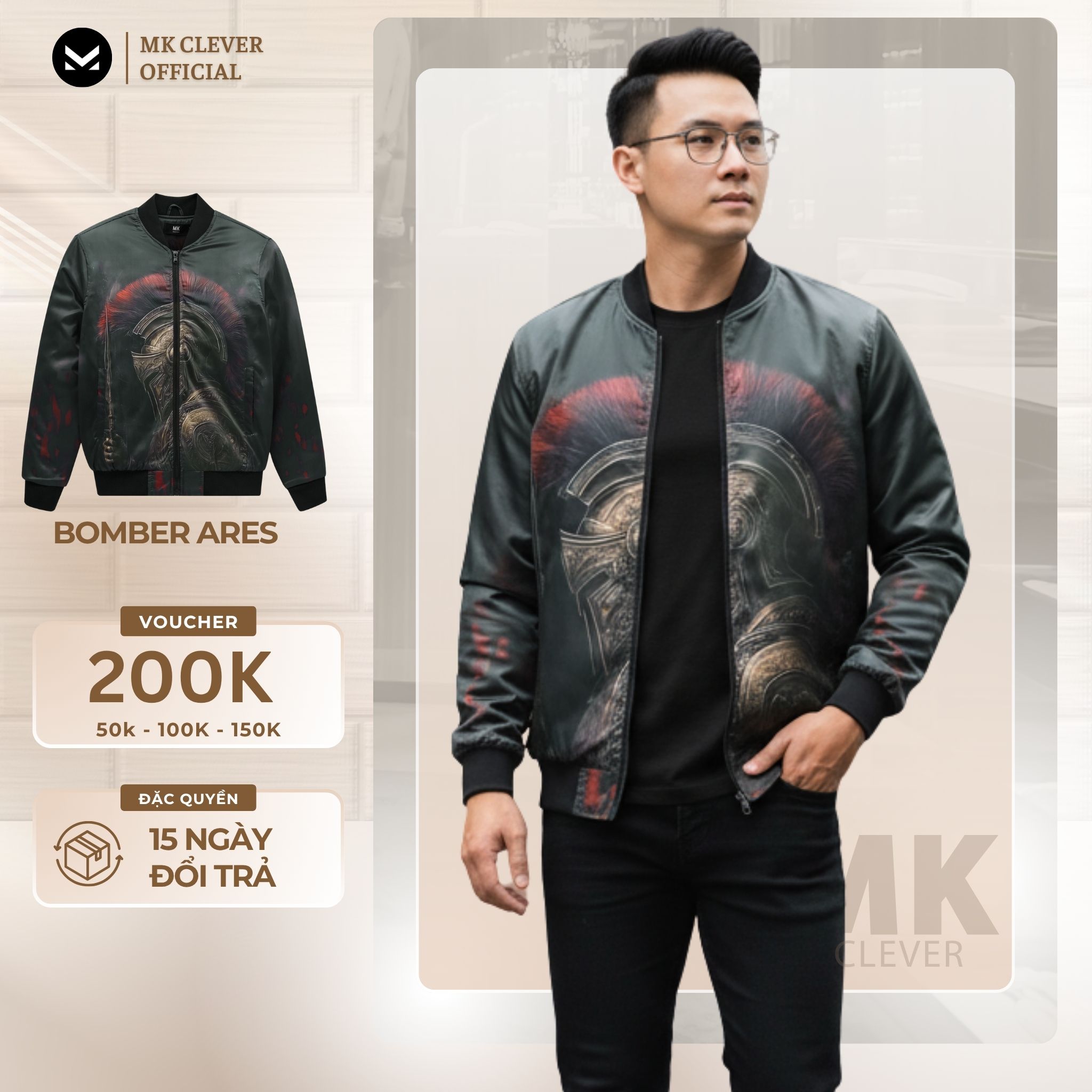 MK - Áo Khoác Bomber Ares