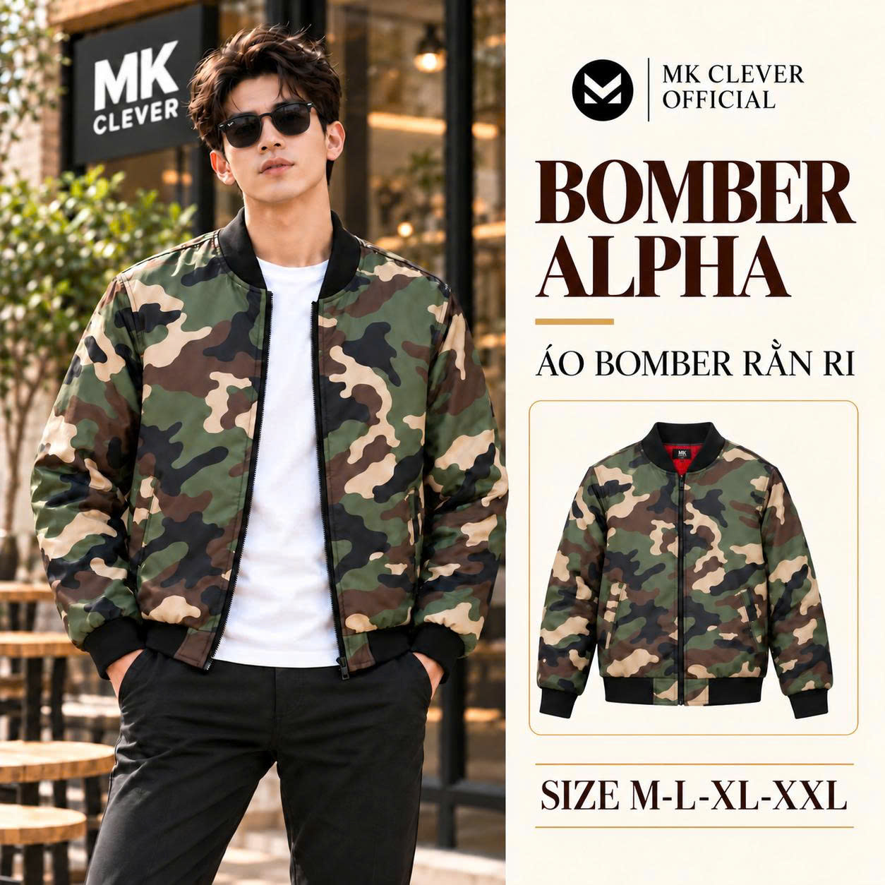 MK - Áo khoác bomber Alpha