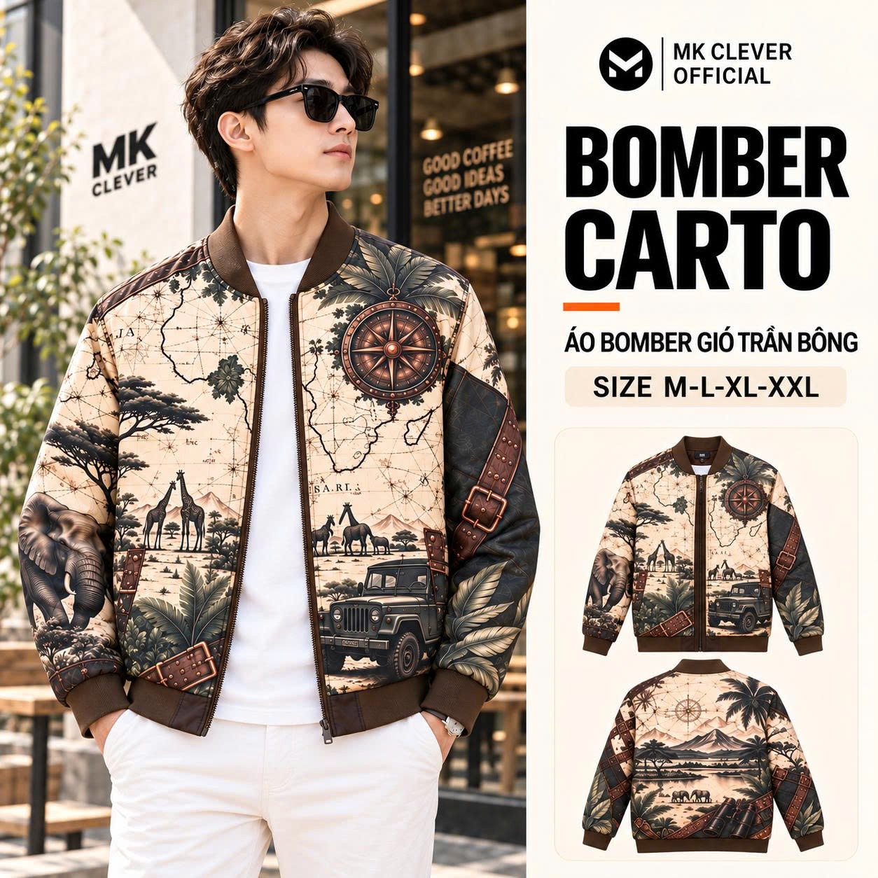 MK - Áo khoác bomber Carto