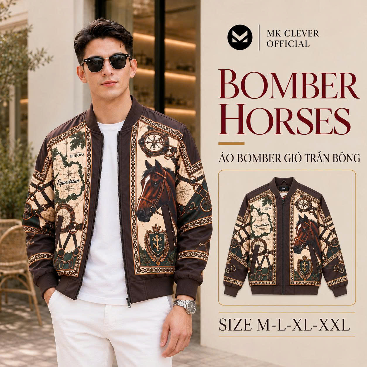 MK - Áo khoác bomber Horses