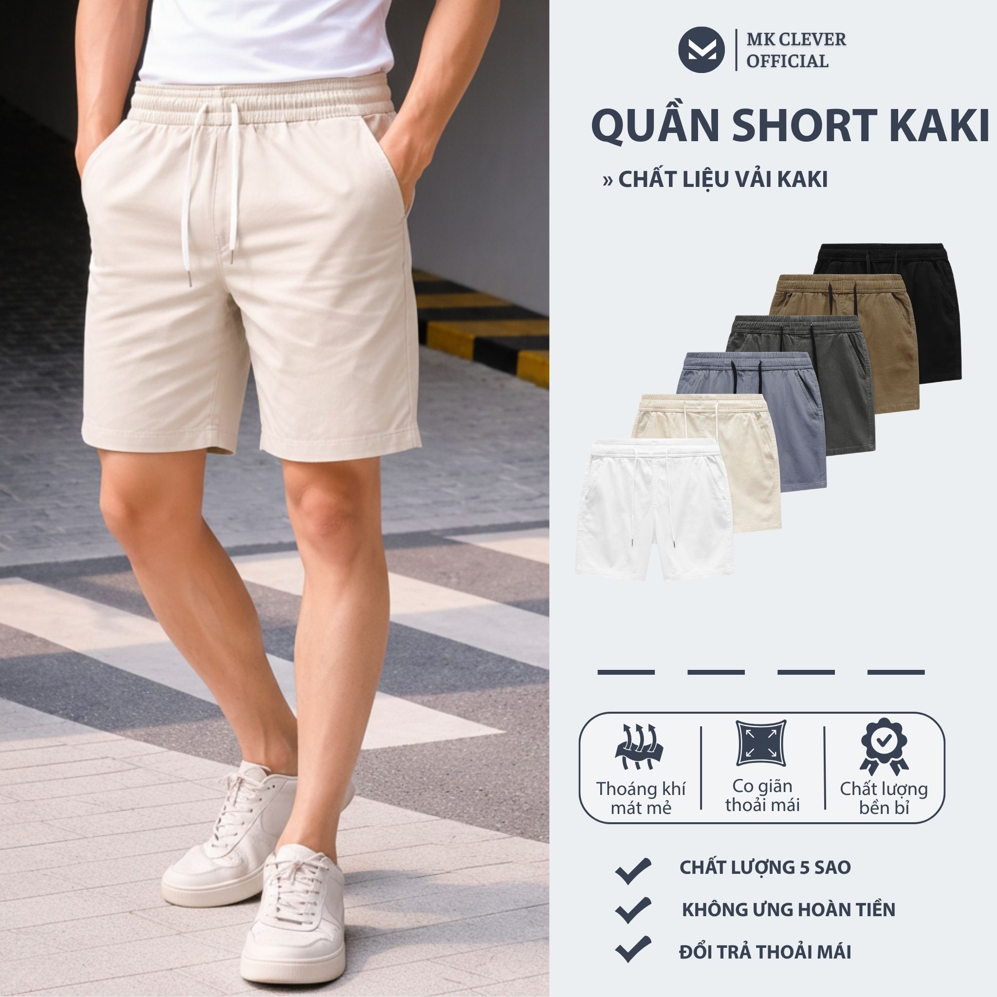 MK - Quần Short Kaki Excool