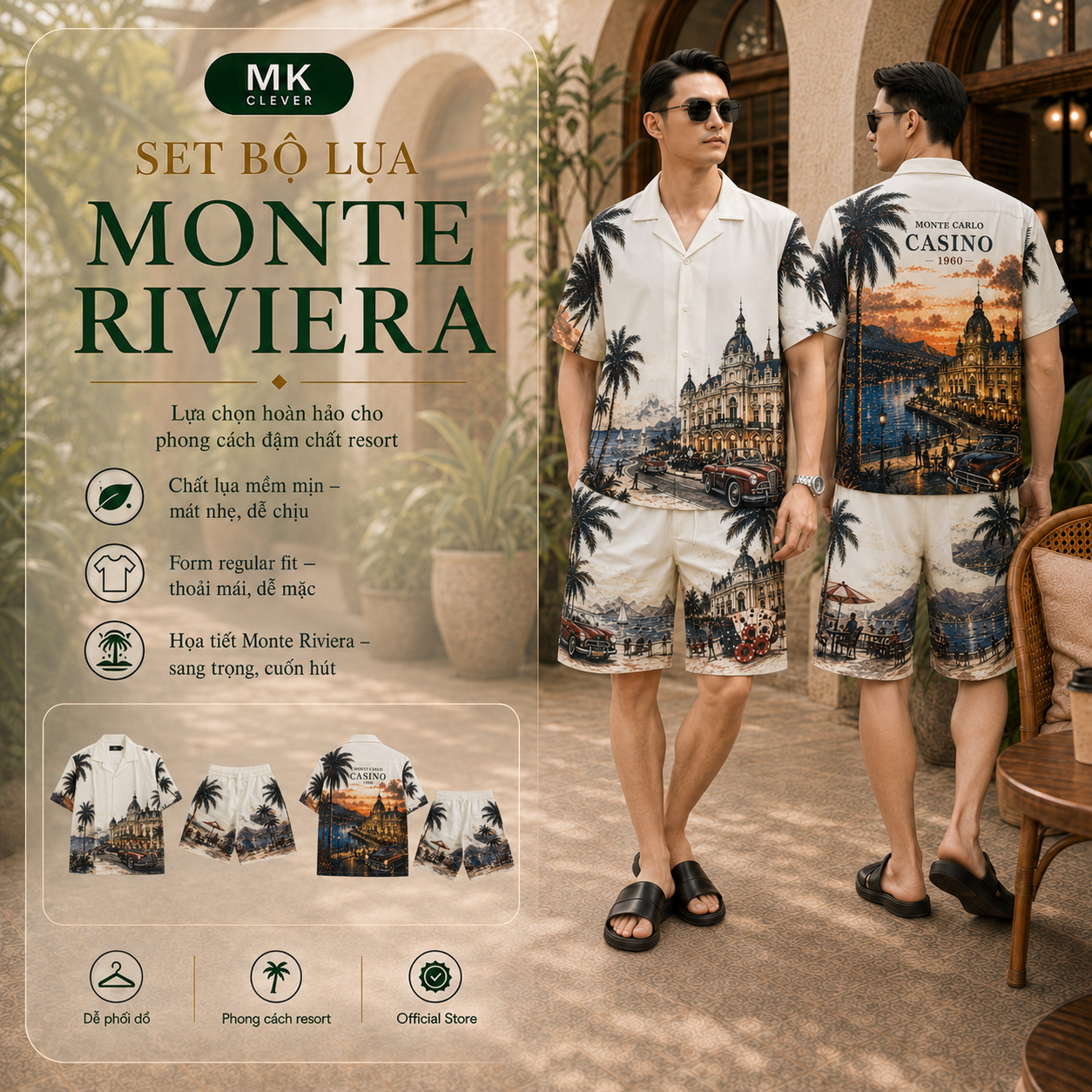 MK - Set Bộ Lụa Monte Riviera