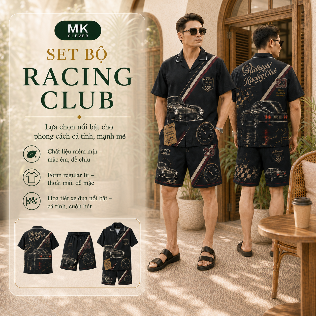 MK - Set Bộ Lụa Racing Club