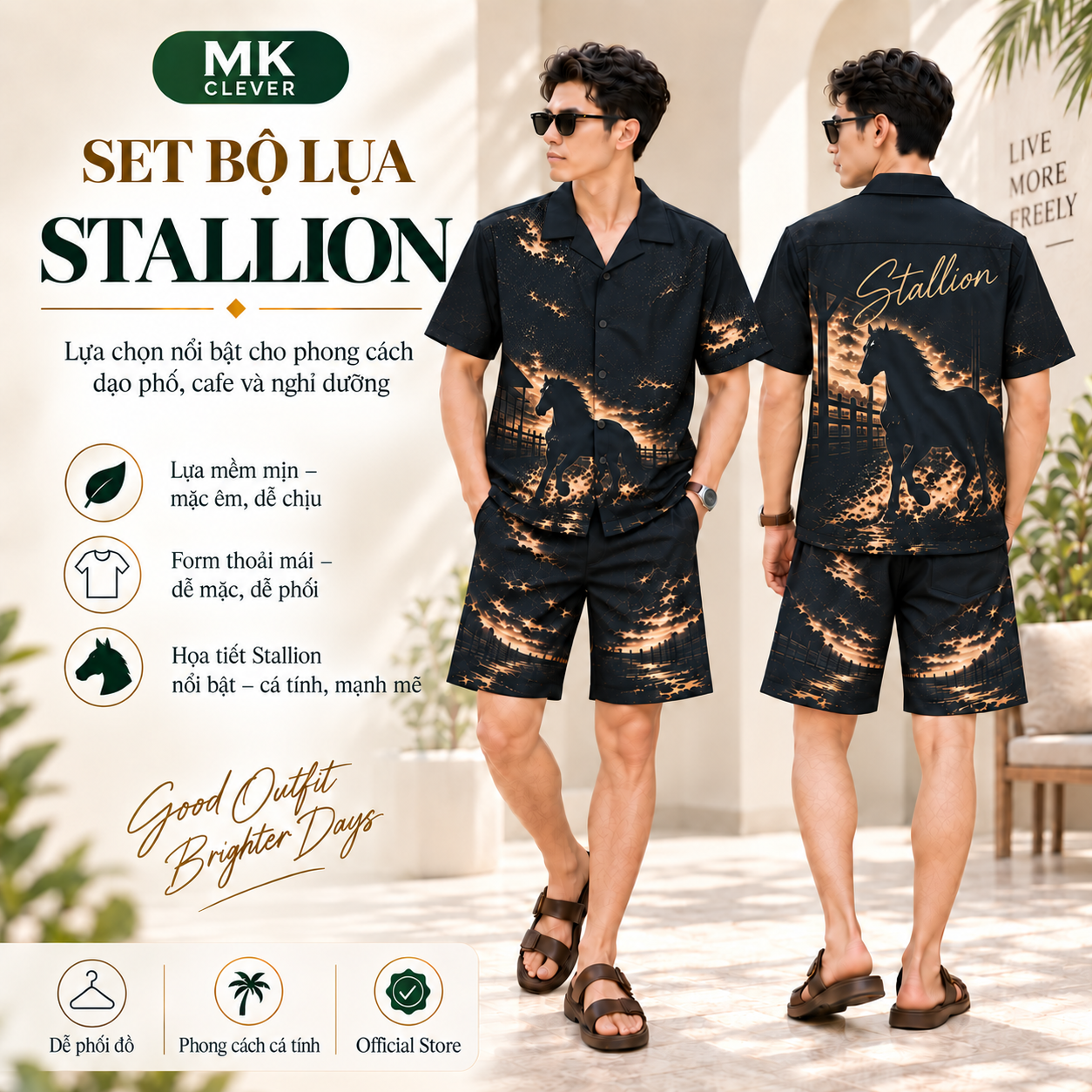MK - Set bộ lụa Stallion