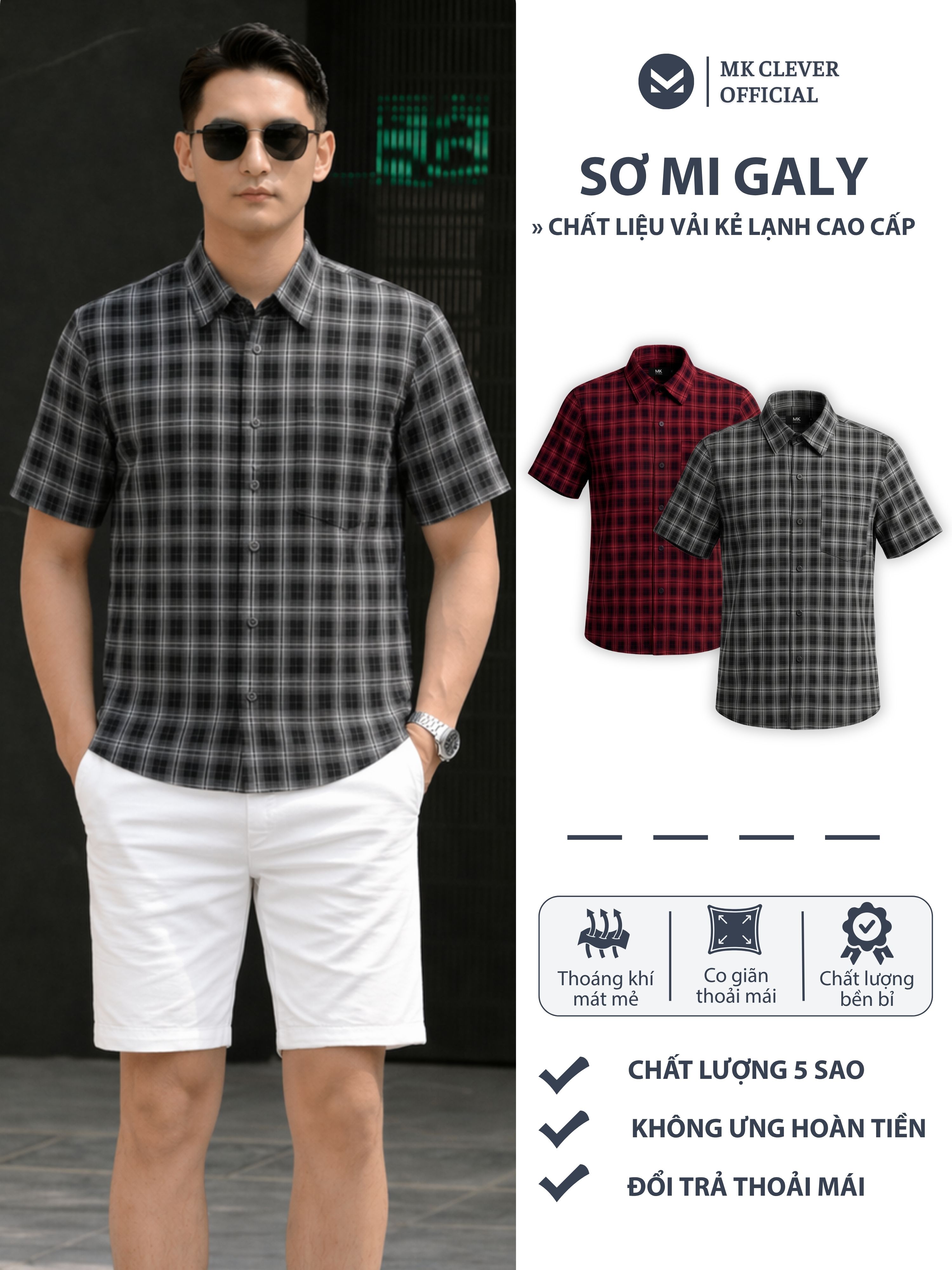 MK - Sơ mi cổ Đức Galy