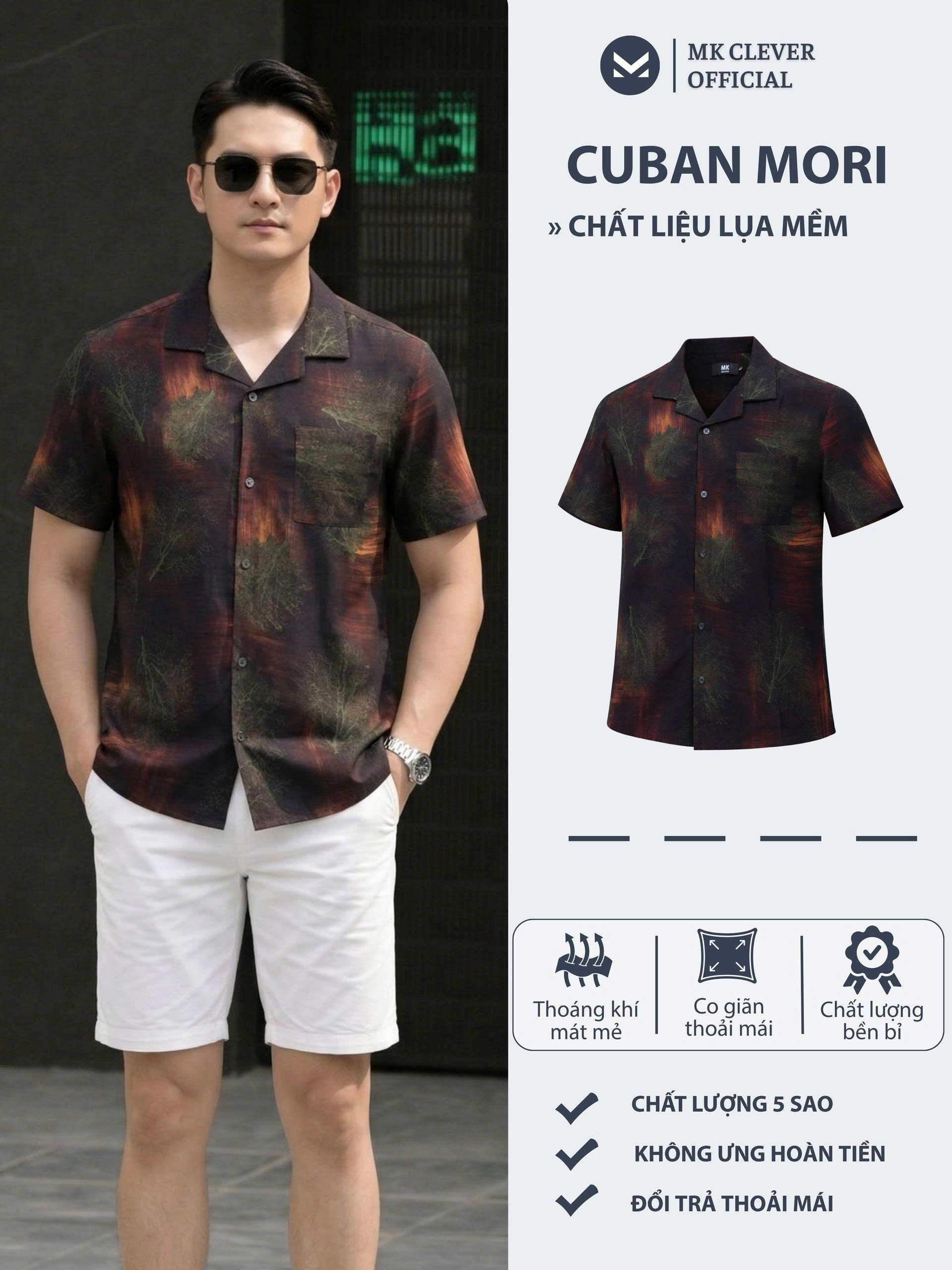 MK - Sơ mi lụa hàn MORI