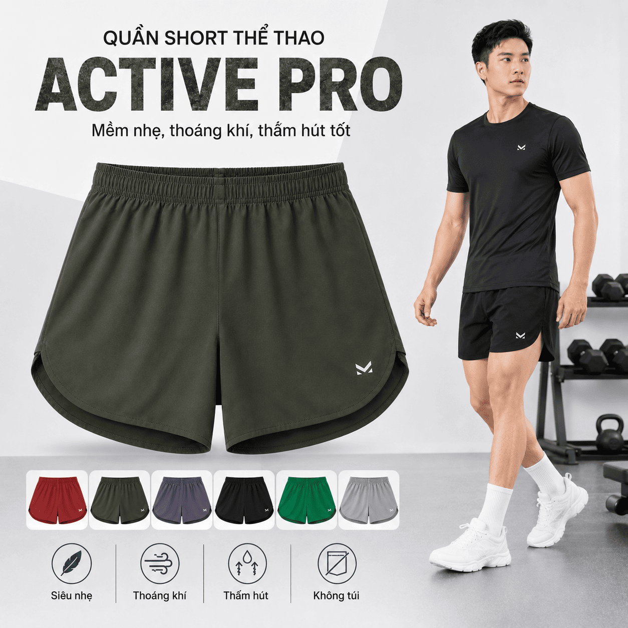 Quần Short Active Pro - MK Sport