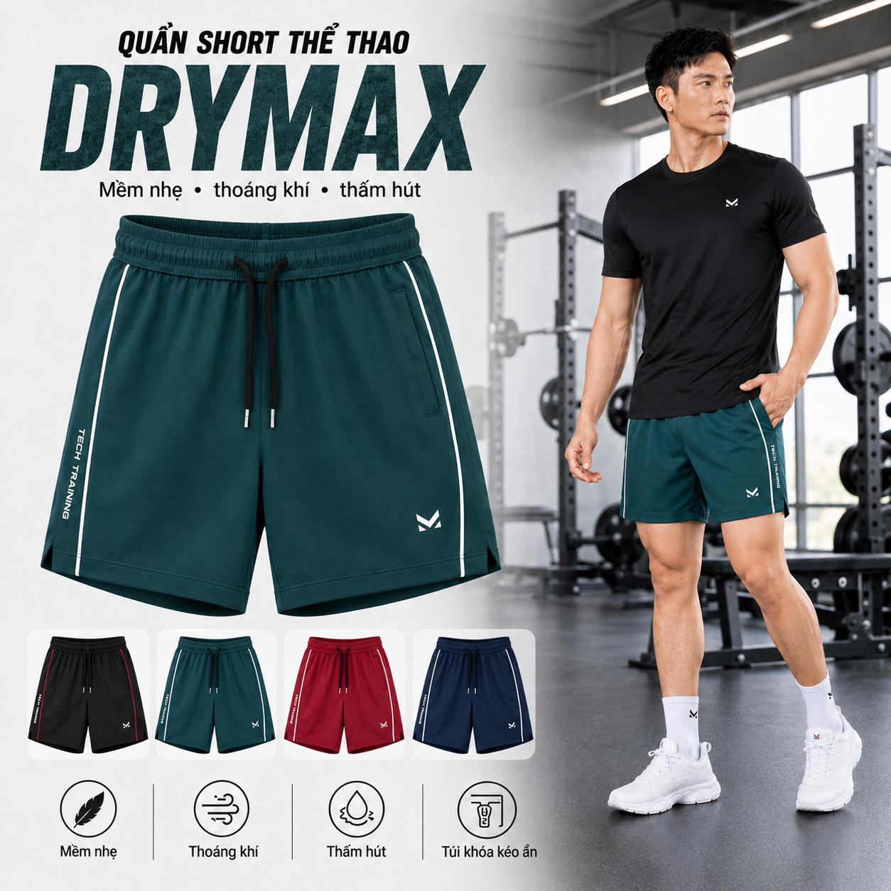 Quần short Drymax - MK Sport