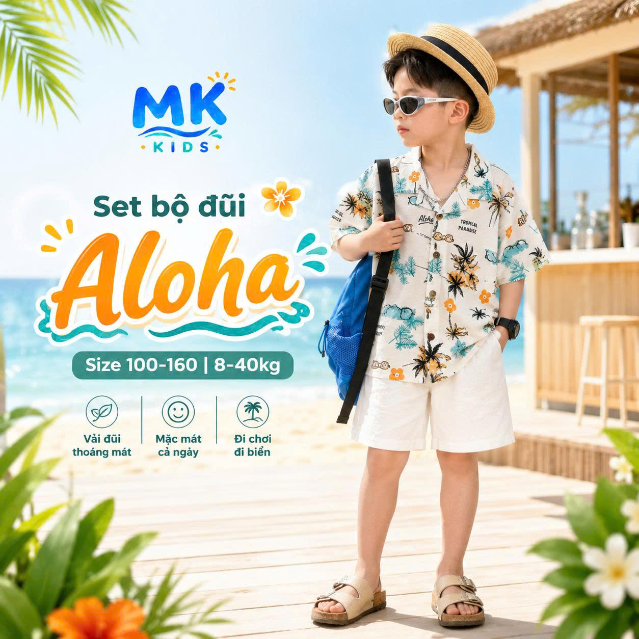 Set bộ đũi bé trai Aloha