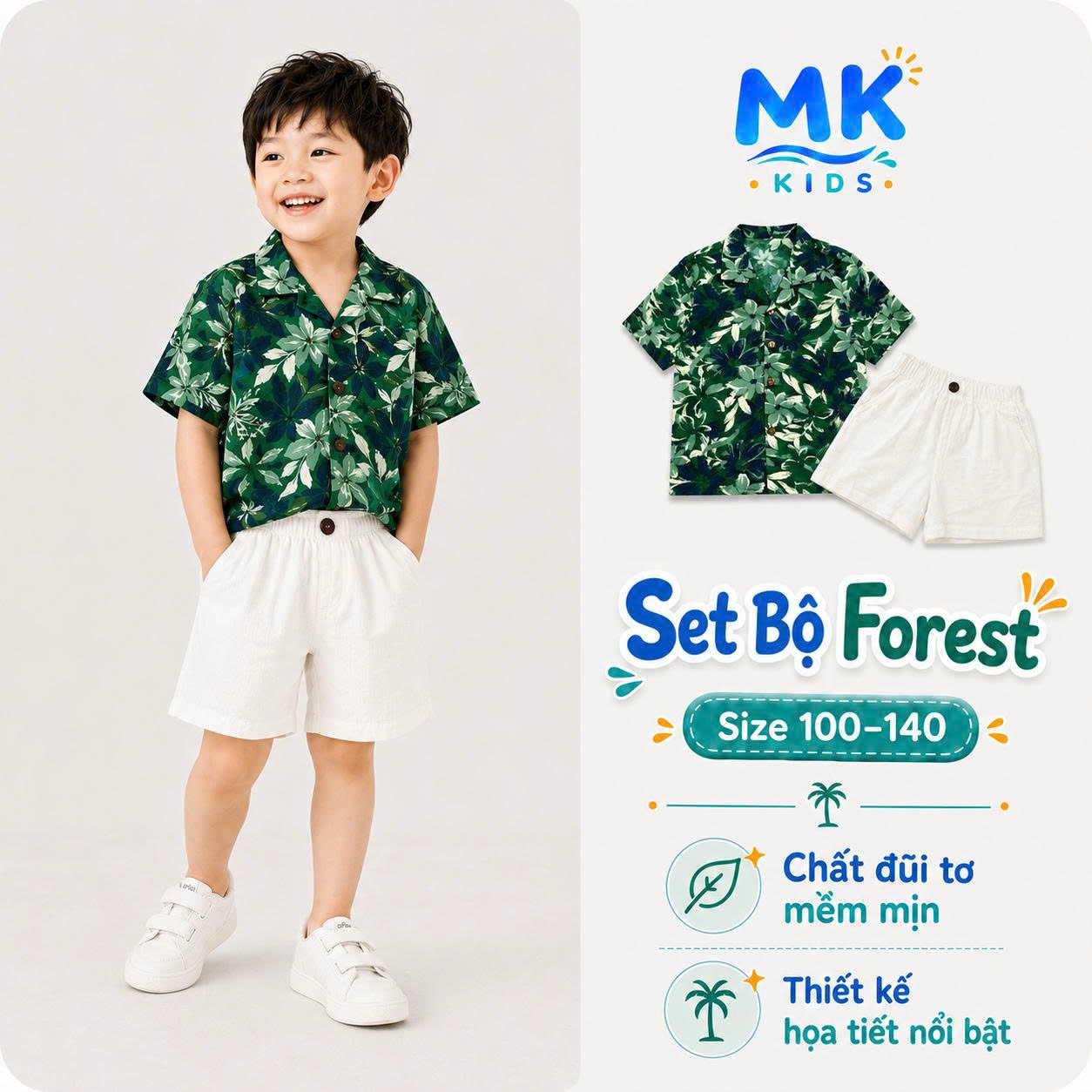 Set bộ đũi bé trai Forest