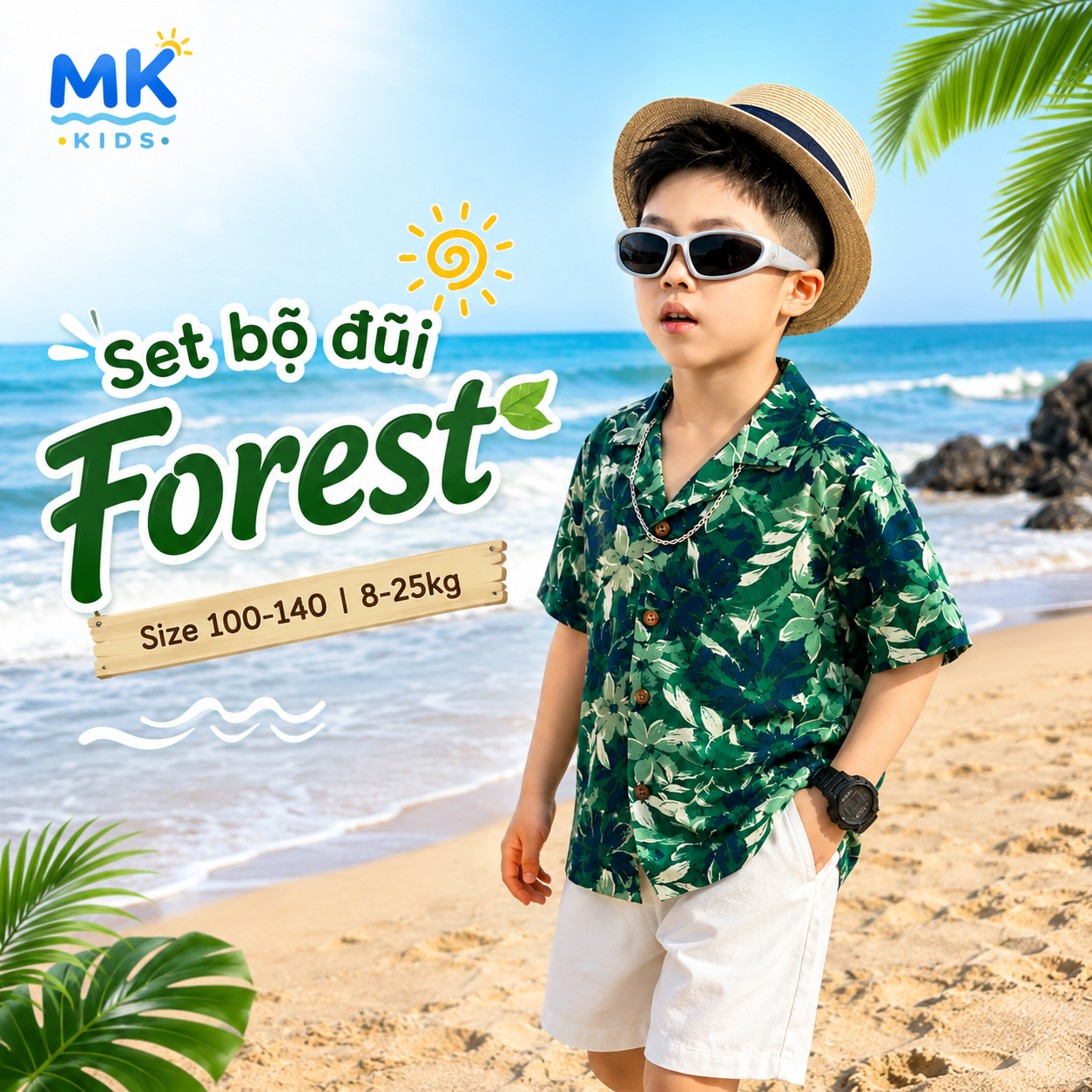 Set bộ đũi bé trai Forest