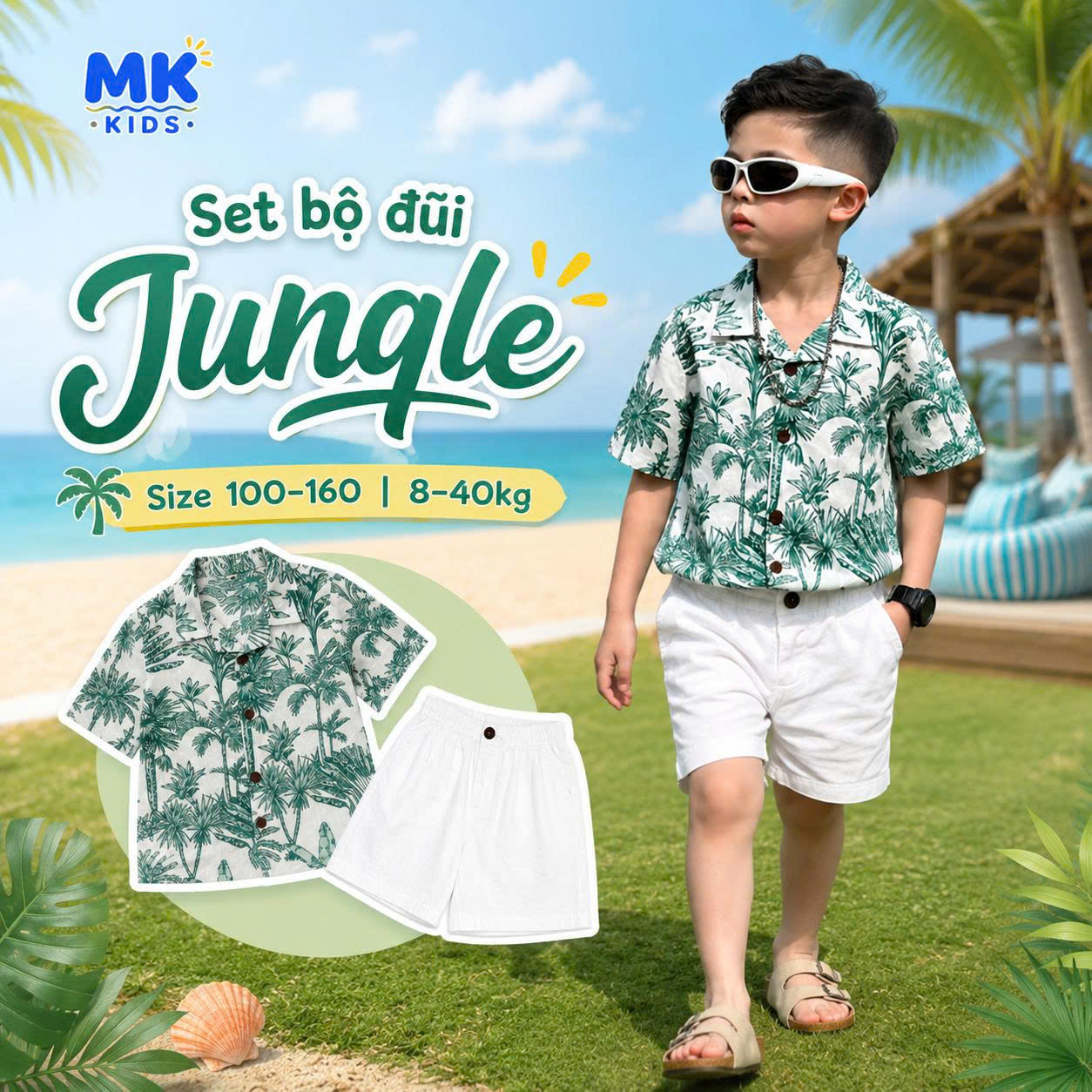 Set bộ đũi bé trai Jungle