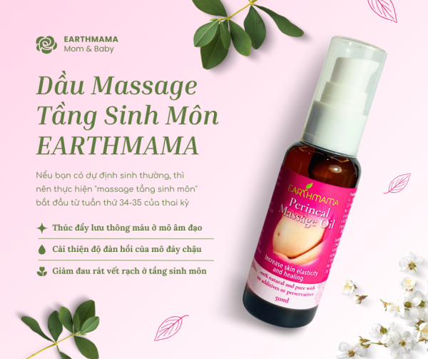 Dầu Massage Tầng Sinh Môn EARTHMAMA 50ML