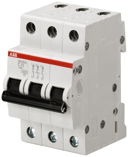 F101-15 Cầu dao ABB (MCB) 3P 6A 4,5kA - Hàng chính hãng