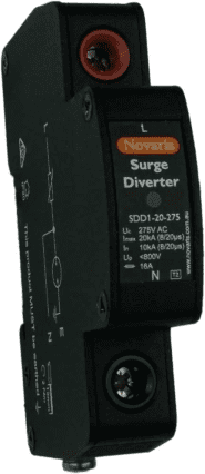 J303-1 Novaris SDD1-20-275 Surge Diverter, 1 Phase, 20kA, 275VAC,All Mode