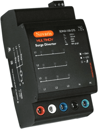 J302-2 Novaris SDN3-150-275	Surge Diverter, MULTIMOV, 3 Phase, 150kA, 275VAC, All Mode