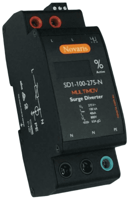 J301-2 Novaris SD1-100-275-N Surge Diverter, MULTIMOV, 1 Phase, 100kA, 275VAC, All Mode