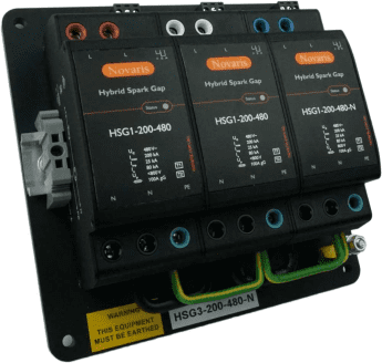 J312-4 Novaris HSG3-200-480-N Hybrid Surge Diverter 3 Phase, 200kA 8/20us Uc 480VAC +NE, All Mode