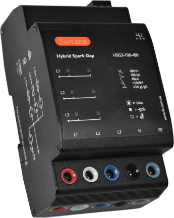 J312-6 Novaris HSG3-100-480	Hybrid Surge Diverter 3 Phase, 100kA 8/20us Uc 480VAC, All Mode, single enclosure