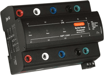 J315-5 Novaris SSP3-32-100-275-A	Series surge protector, 3 Phase, 32A, 100kA, 275VAC, Alarm Contact