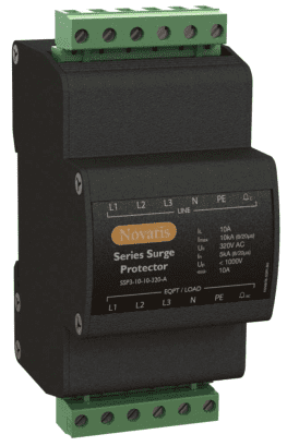 J315-1 Novaris SSP3-10-10-275 Series surge protector, 3 Phase, 10A, 10kA, 275VAC, Passive Alarm Contact