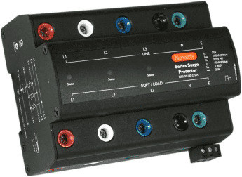 J315-3 Novaris SSP3-20-100-275-A	Series surge protector, 3 Phase, 20A, 100kA, 275VAC, Alarm Contact