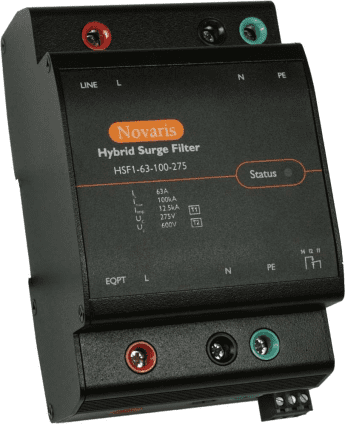 J325-2 Novaris IHSF2-63-100-275 Isolated Hybrid Surge Filter, 2 Pole, Isolated 63A, 100kA, 275VRMS