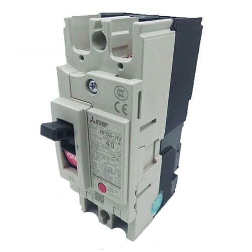 F203-107 Aptomat tự động dạng khối Mitsubishi MCCB NF63-HV 2P 16A 25kA