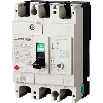 F203-188 Aptomat tự động dạng khối Mitsubishi MCCB NF125-CV 3P 100A 10kA