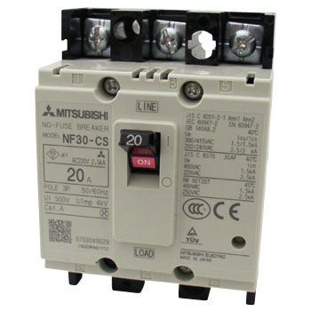 F203-163 Aptomat tự động dạng khối Mitsubishi MCCB NF30-CS 3P 5A 1.5kA