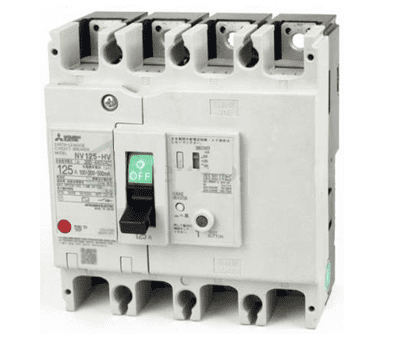 F204-326 Cầu dao Mitsubishi ELCB NV125-SV 4P 75A 30kA 1.2.500mA TD