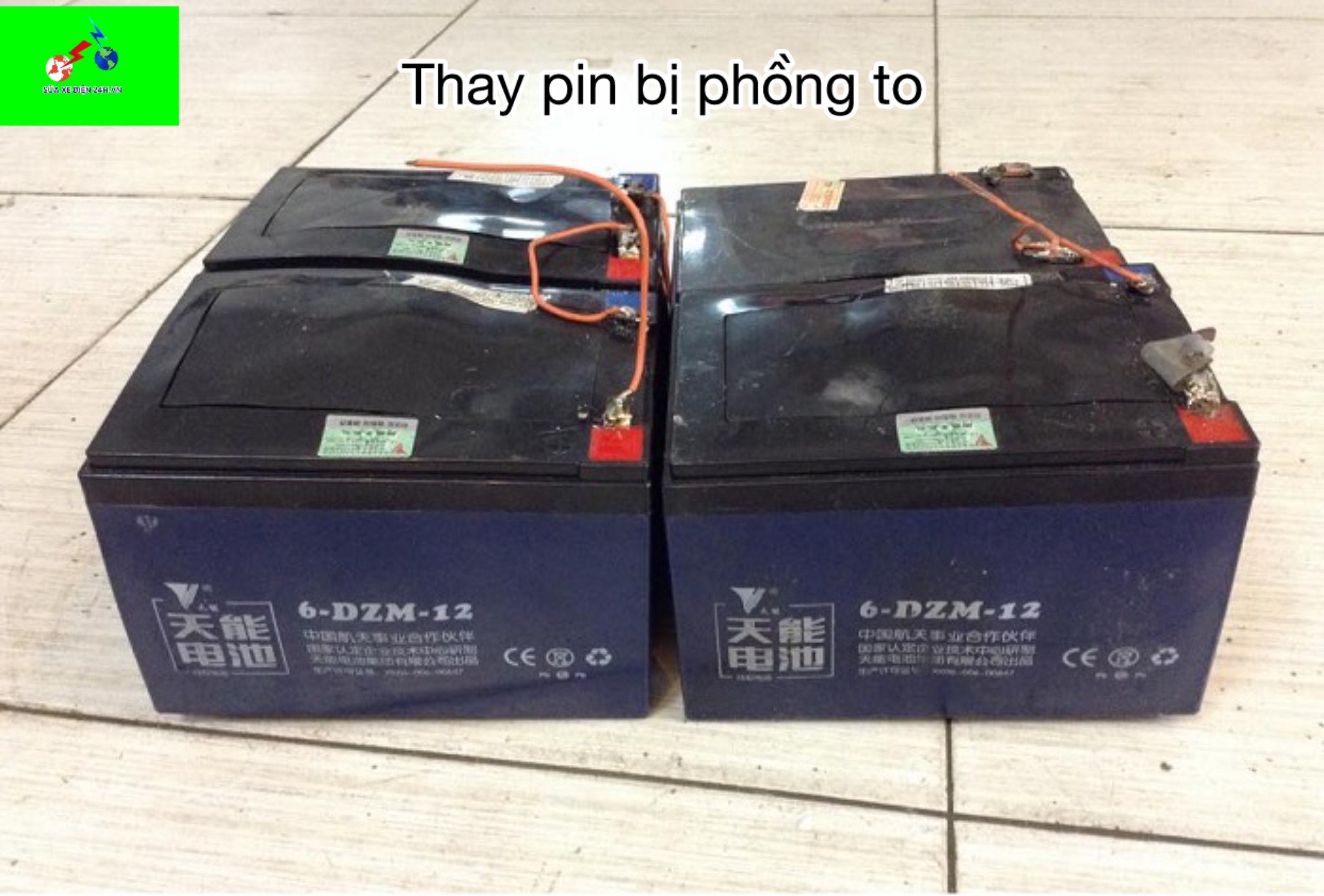 Thay bình ắc qui bị phù
