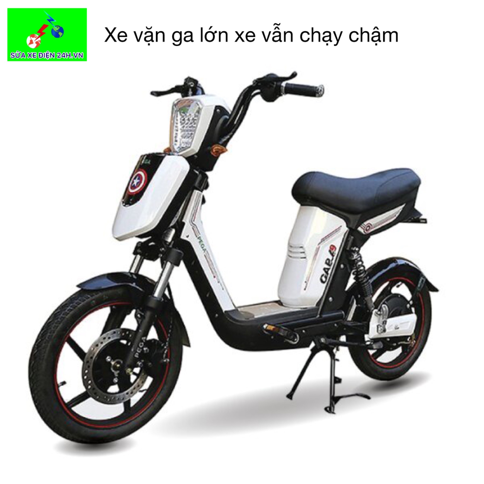 Xe bị vặn ga lớn vẩn chạy chậm