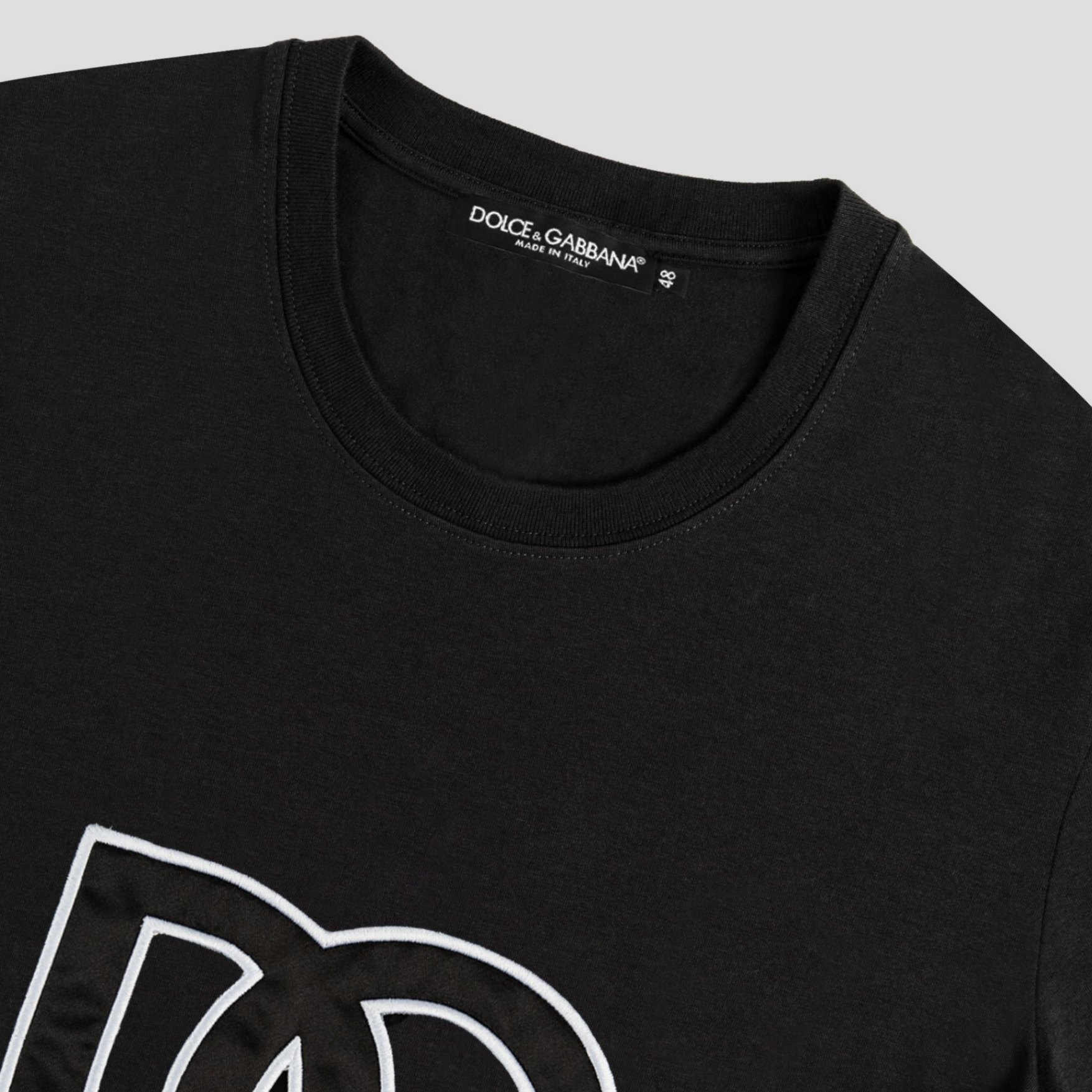 Áo Phông Dolce&Gabbana Black Iconic Logo DG G8PD7Z G7G6Q N0000