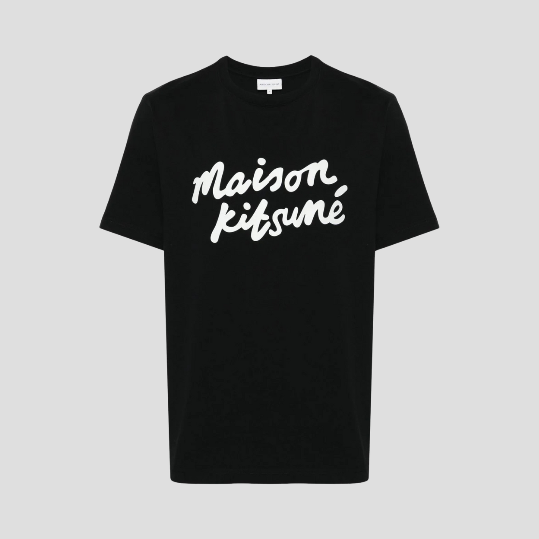 Áo Phông Maison Kitsune Black With Logo Printed - MM00101KJ0118O197