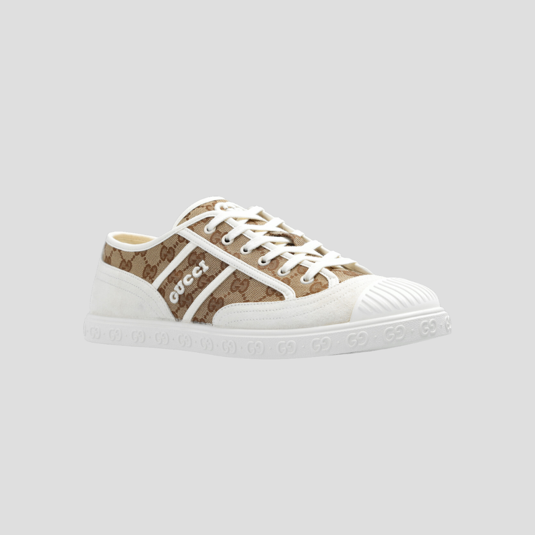 Giày Sneaker Gucci GG Canvas In Beige Ebony - 759055 FAC19 9756