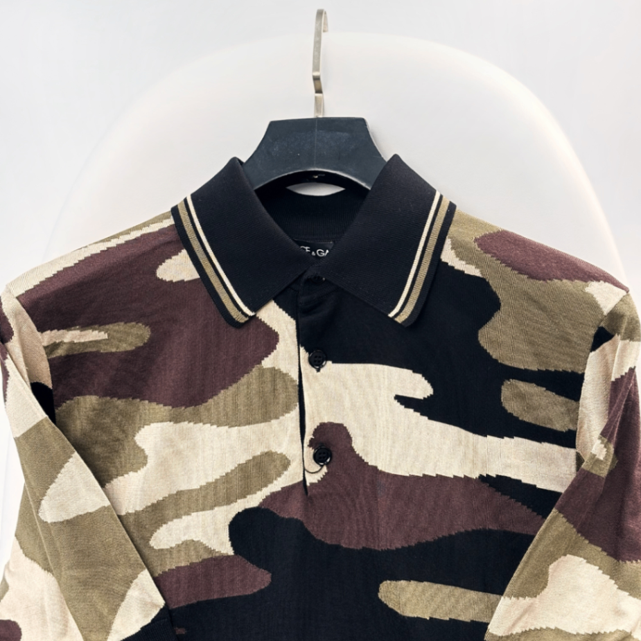 Áo Polo Dolce&Gabbana Camouflage Pattern - GXI35T JASPT S9000