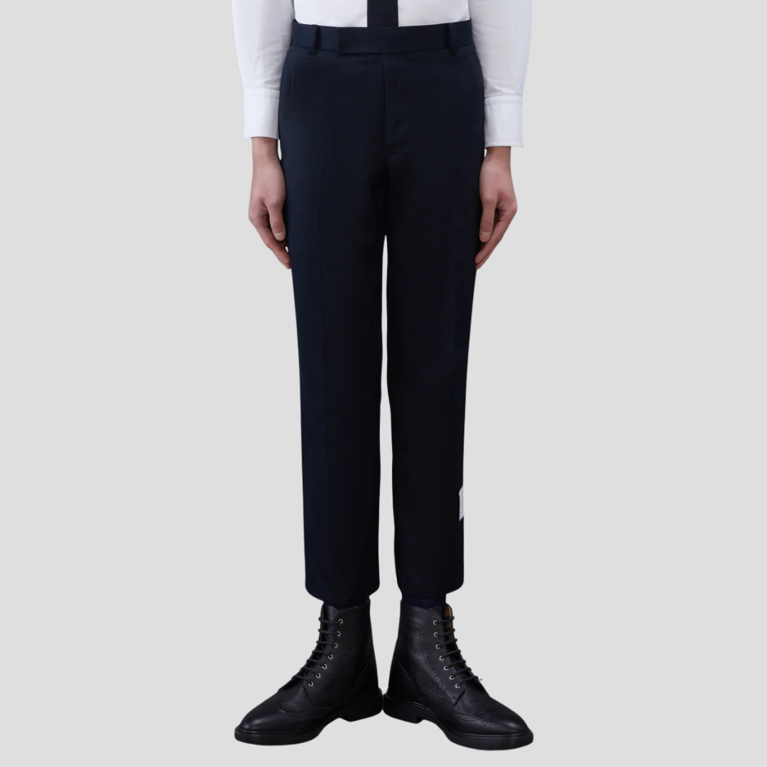 Quần Âu Thom Browne Navy Cotton Twill Chino Trousers