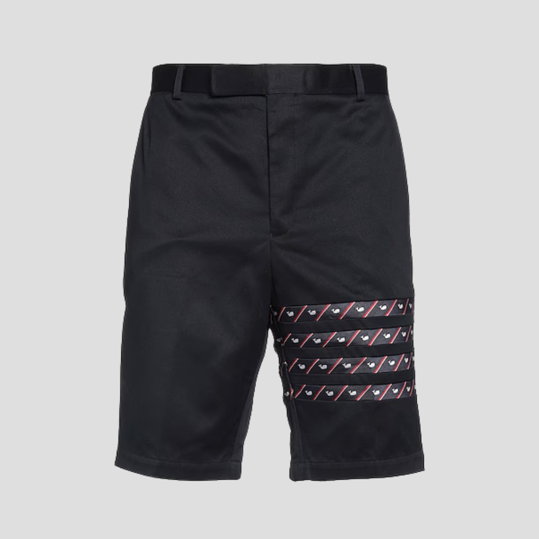 Cotton Twill 4-Bar Chino Trousers Men