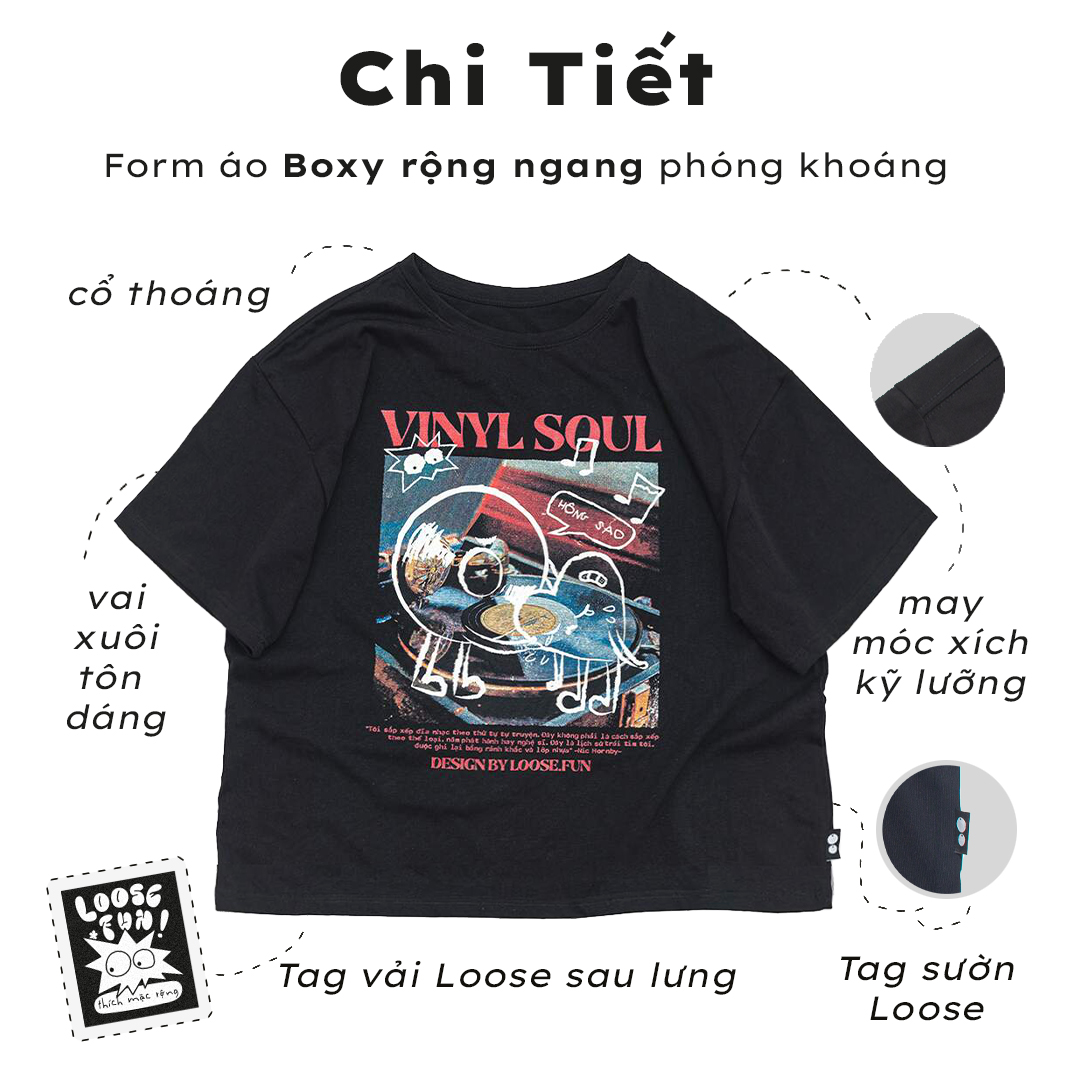 [LIMITED] Áo Vinyl Soul Loose.fun